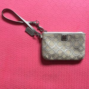 Coach Logo Wristlet